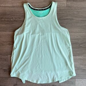 Zelos Women’s Racerback Openback Layer Workout Tank Top Seafoam Green Small